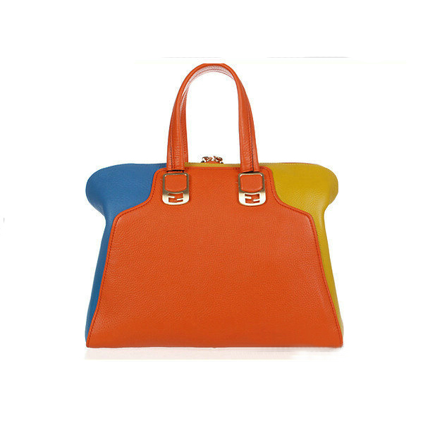 F8812 Fendi Chameleon Grande Vitello Zip Top Tote Bag F8812 Oran